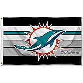 Miami Dolphins Retro Stripes Large 3x5 Flag