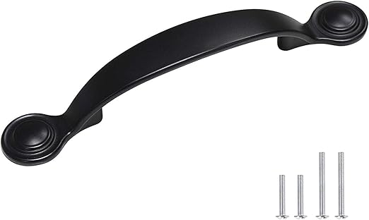 Fashion Furniture Direct 10 Pack Kitchen Cabinet Pulls Black