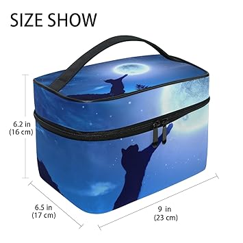 Amazon Com Large Travel Makeup Train Case Christmas Tree Carrying