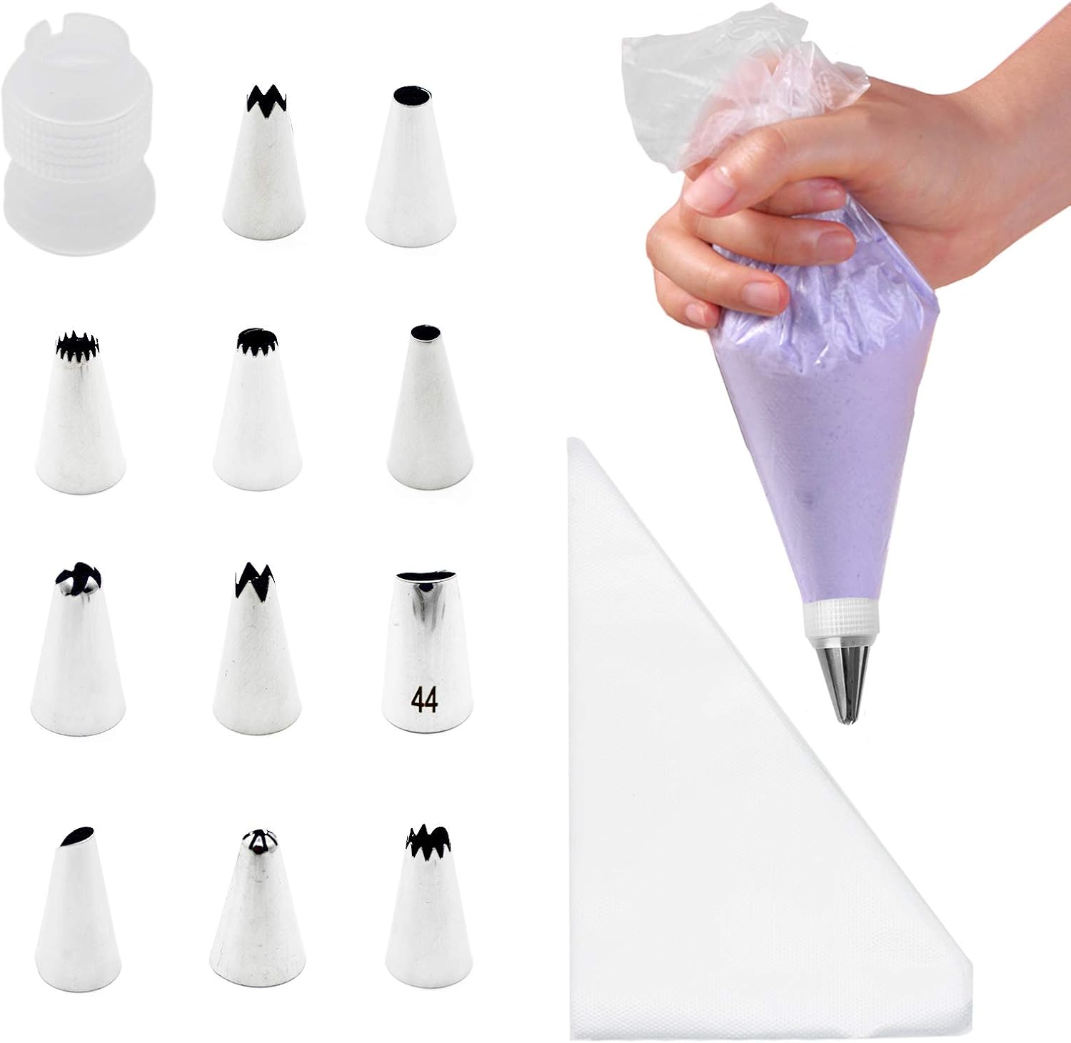 Disposable Piping Bags, Pastry Bags and Tips Cake