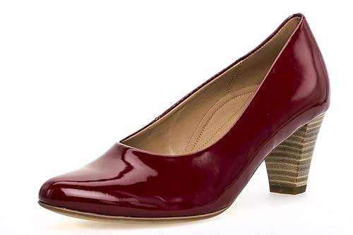 gabor red court shoes