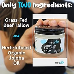 HolyCow Beef Tallow For Skin - Whipped Tallow Balm