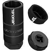 JEUCLEL Oil Pressure Sensor Switch Socket, Special Size 1-1/16 Inch, 3/8" Drive or 1 1/8" Hex Wrench for Quick Removing & Ins