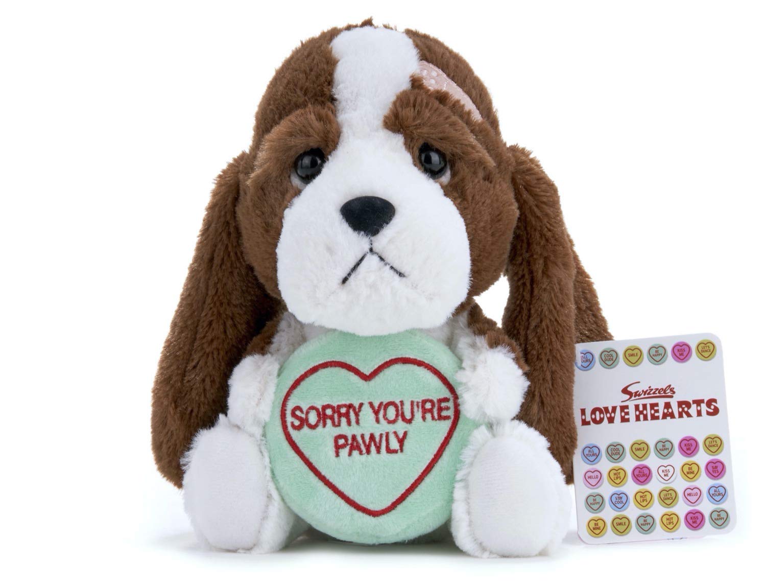 Posh Paws SWIZZELS LOVE HEARTS 18CM (7”) SORRY YOU'RE PAWLY SOFT TOY