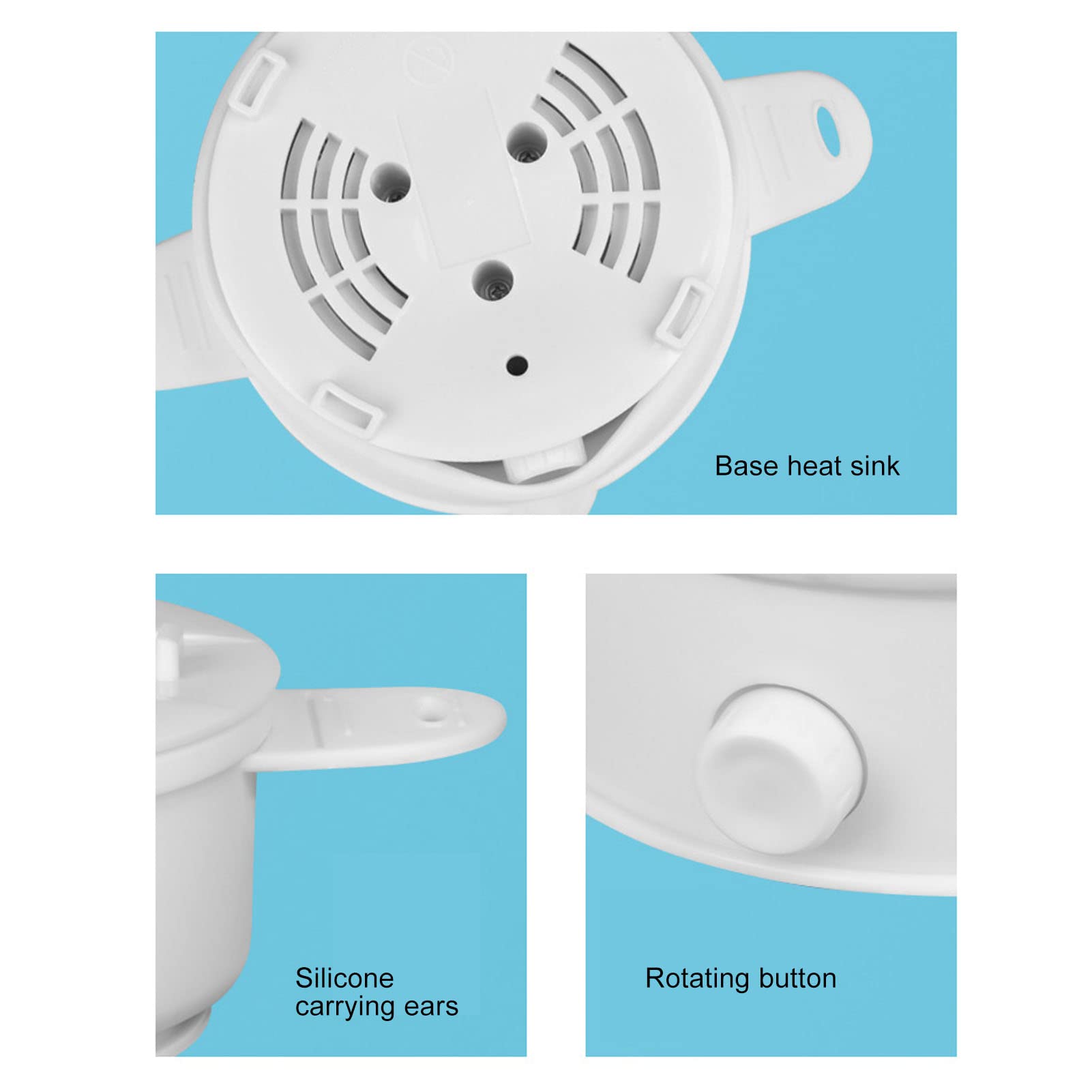 Luqeeg 800W | 1.2L Portable Foldable | Electric Cooker Pot for Dormitory, Camping, Office, Travel