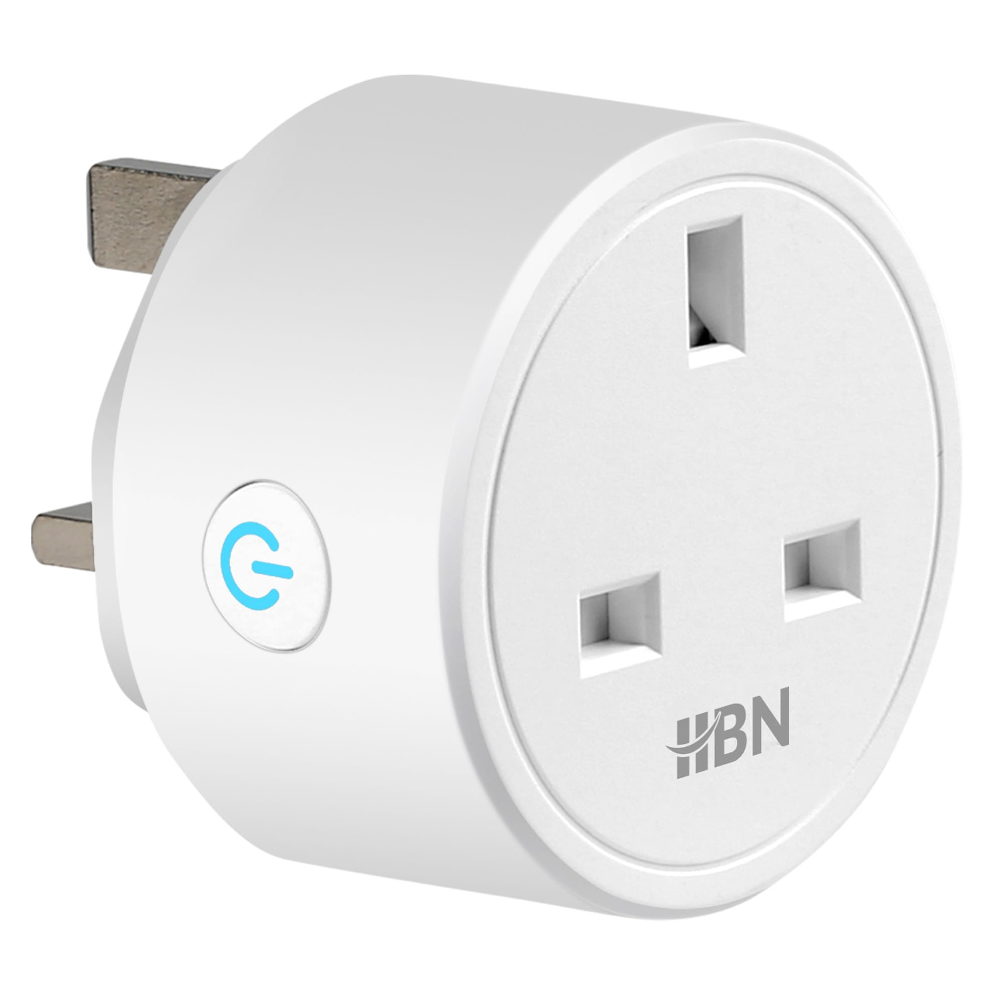 HBN Smart Plug WiFi Socket Work with Alexa Echo and Google Home, Smart Timer Plug, No Hub Required, 2.4Ghz Only (13A/3120W,1 Pack)