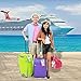 Cruise Luggage Tags Tags for Traveling - Durable PVC e-Tag Holders - Bounce Beach Towel Clips (Clear 4pack)