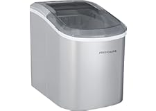 FRIGIDAIRE EFIC189-Silver Compact Ice Maker, 26 lb per Day, Silver (Packaging May Vary)