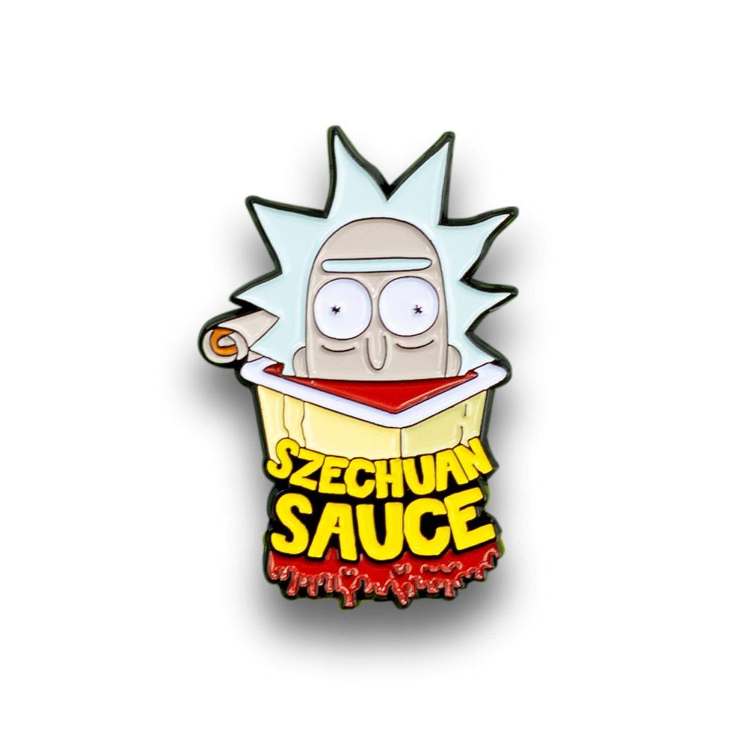 Rick and Morty Szechuan Sauce Pin | Small Metal Enamel Pin | Exclusive Rick & Morty Series Collectible