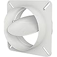 Deflecto Plastic Dryer Vent Draft Blocker, 4" Diameter, White (BD04)