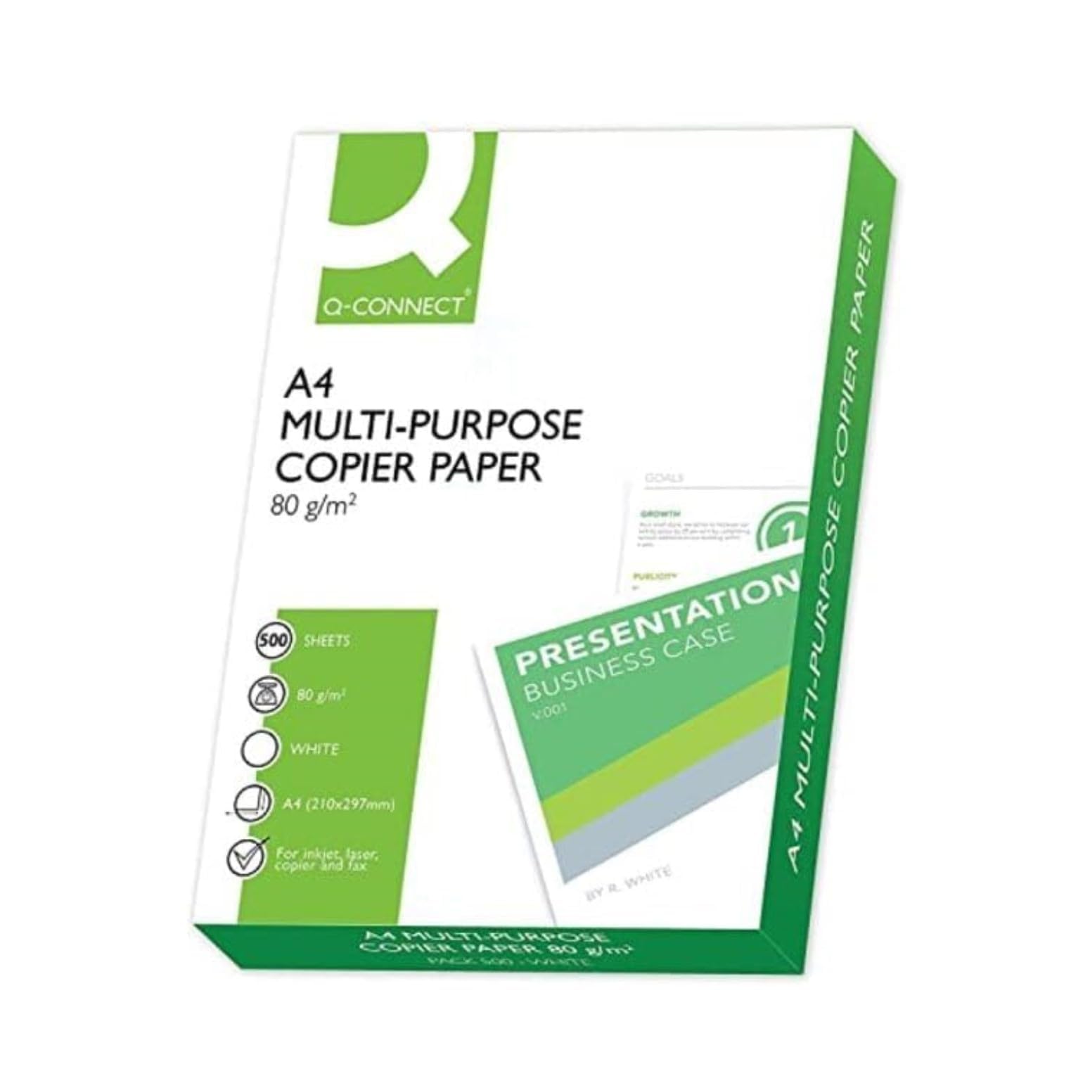 Q-Connect KF01087 - Copier Paper A4, 80 gsm, White, 1 unit