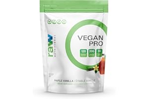 Raw Nutritional Vegan Pro Organic Plant Based Protein Powder | 20g Pea Protein, Easily Digestible & Non-Bloating | No Artific