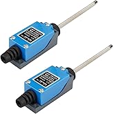 Yusheng 2PCS ME-9101 Momentary Limit Switch Travel Switch, Flexible Coil Spring Rod Momentary Limit Switch arduino Switch NC-NO CNC Mill Laser Plasma Router (2PCS, ME-9101 Flexible Coil Spring Rod)