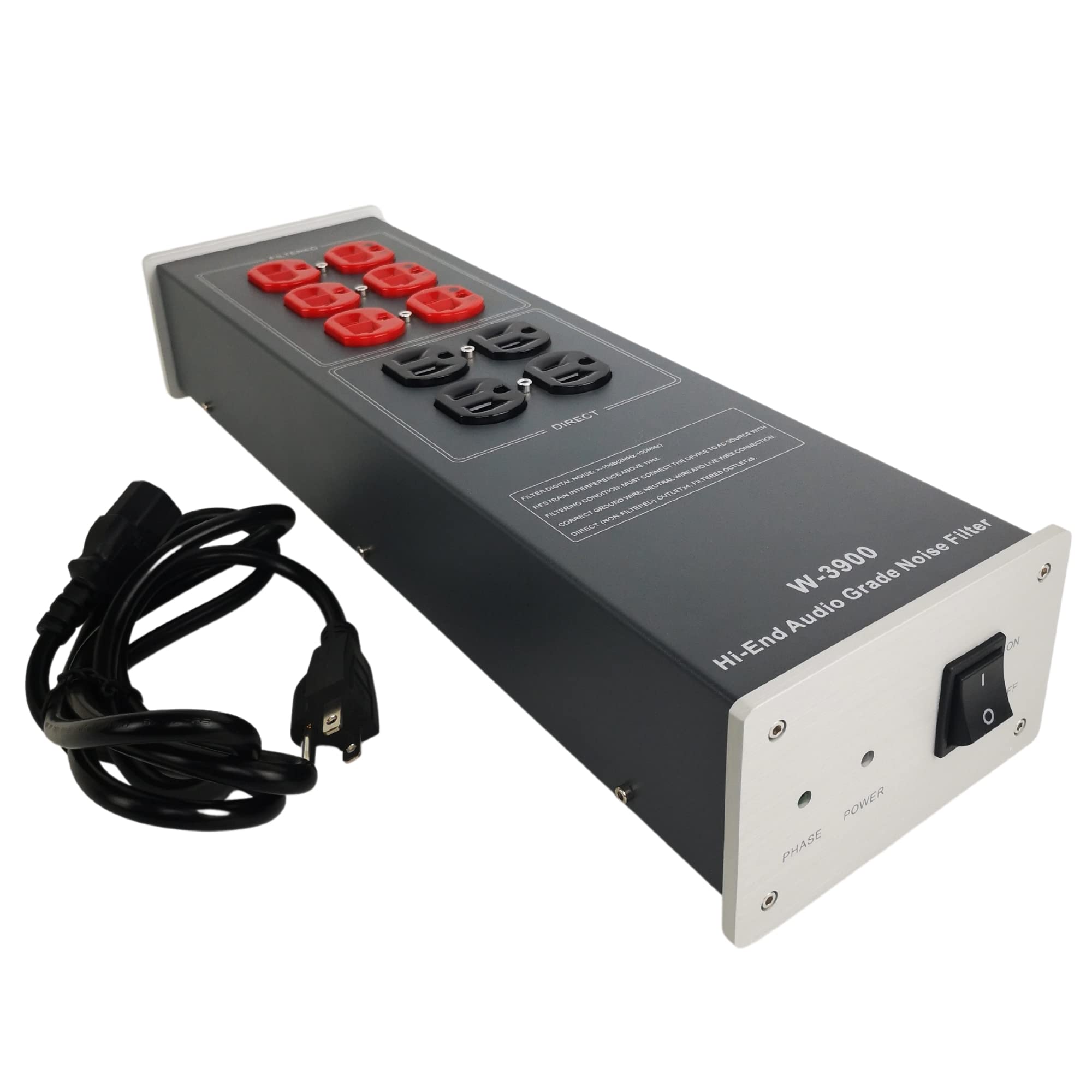 AC Power Filter Power Conditioner - WAudio AC Power Purifier with Surge Protector