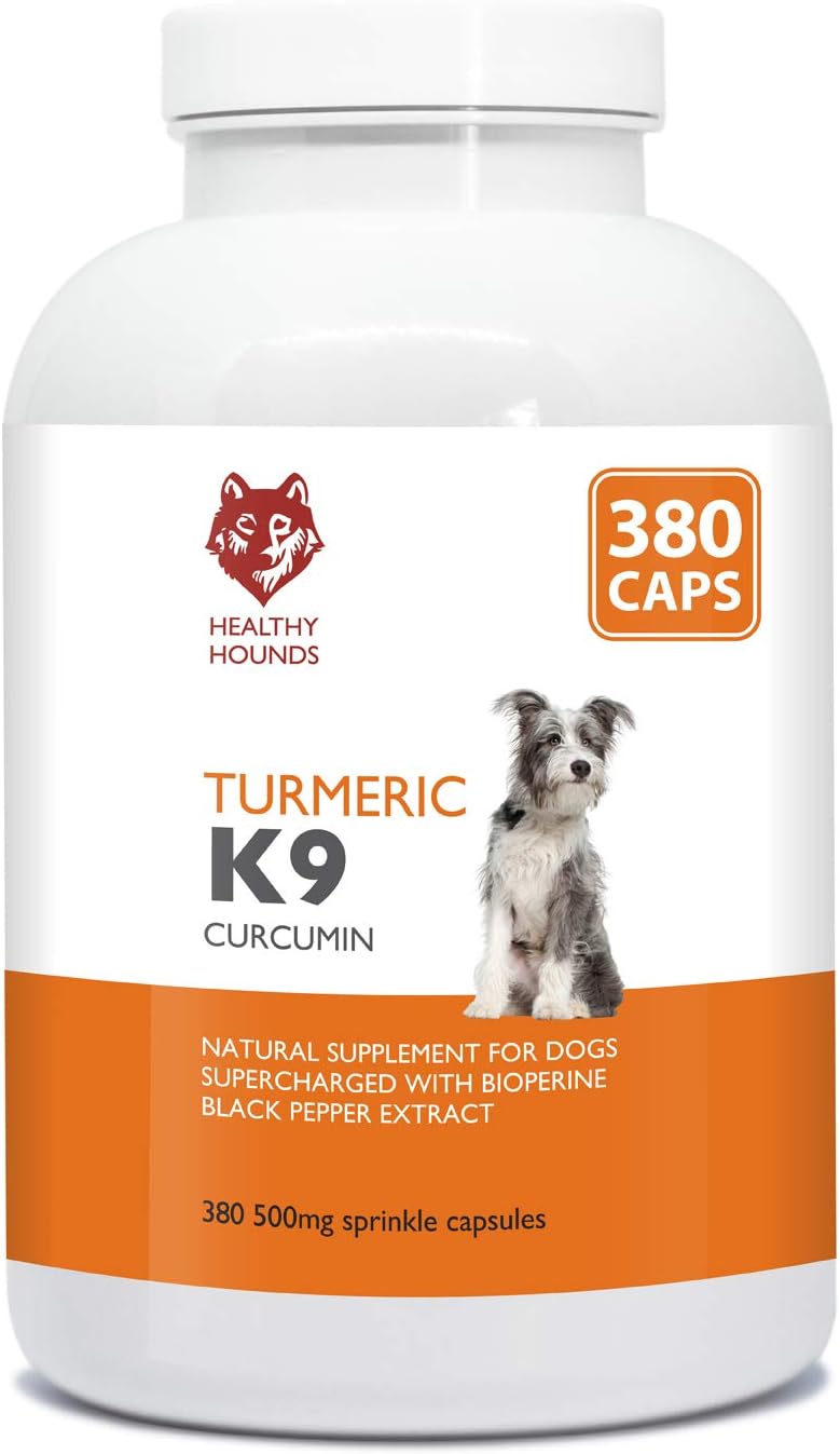 Healthy Hounds K9 Turmeric for Dogs and Pets 380 x 500mg Sprinkle