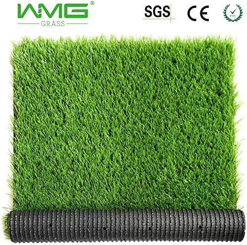 WMG GRASS Premium Artificial Grass, Drainage Mat, 5.5' x 6.5' Artificial Turf for Dogs, Cats, Pets, Turf Realistic Indoor/Outdoor for Garden, Patio (35.75 sq ft)