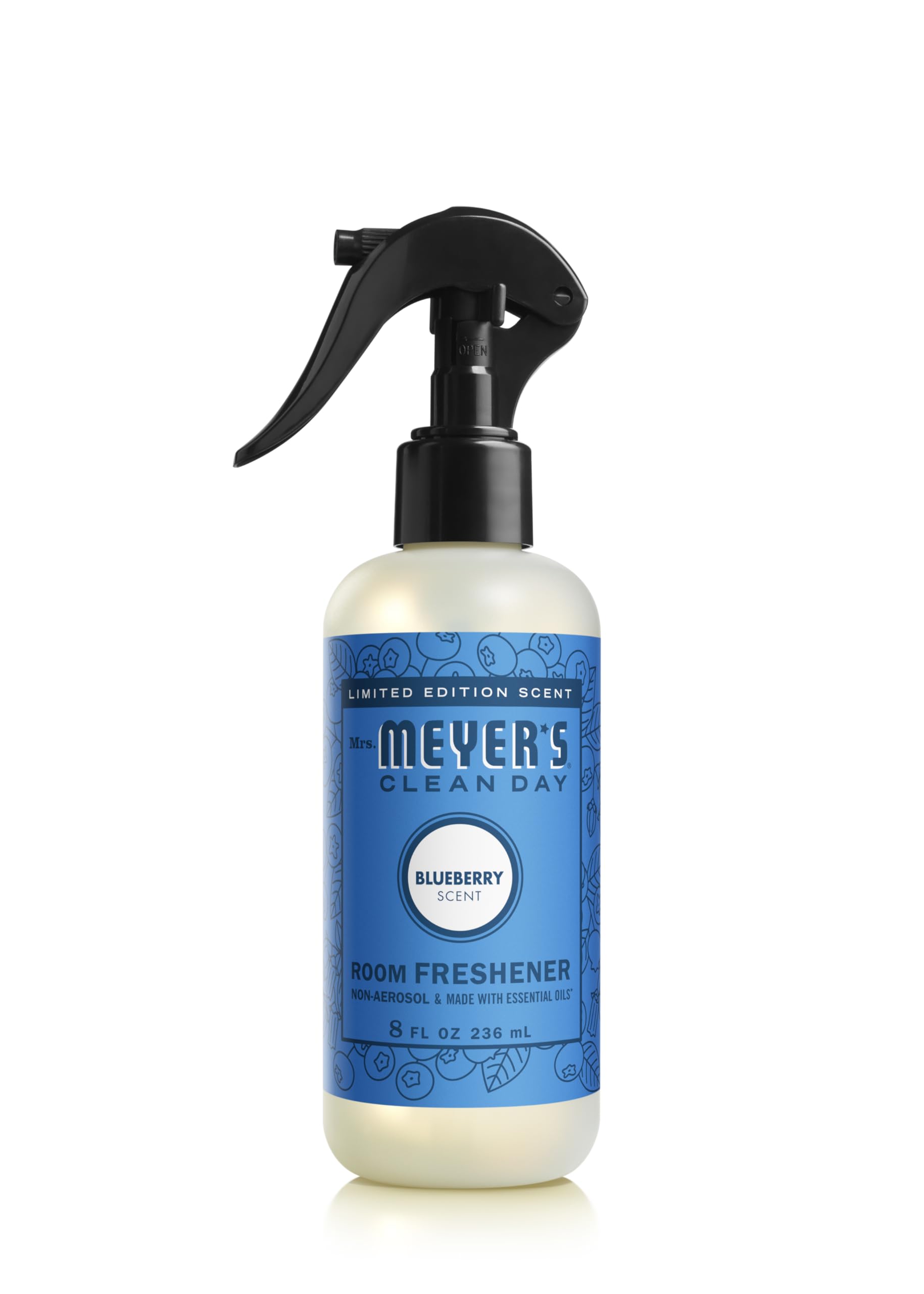Mrs. Meyer's Clean Day Room Freshener, Blueberry Scent, 8 Ounce Non-Aerosol Spray Bottle