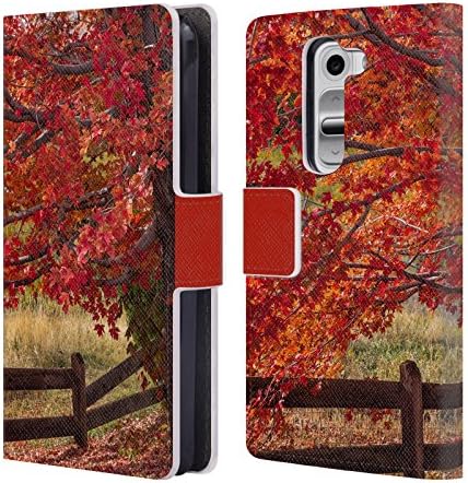 Official Darren White Flames On The Fence Master Fall Colours Leather Book Wallet Case Cover For LG G2 mini / D618 Dual SIM