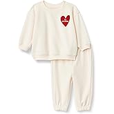 Amazon Essentials x Sofia Grainge Toddlers and Baby Boys' Sweatshirt and Sweatpant Set