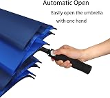 ACEIken Golf Umbrella Windproof 68 Inch Double Canopy Navy Royal Blue view 4