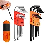 HORUSDY 27PCS Durable Hex Key Allen Wrench Long Arm