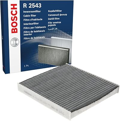 Bosch R2543 Activated Carbon Cabin Filter For Cleaner Air Pollen Dust