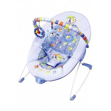 Mummamia Sleep Easy Soothing Vibrations Bouncer, Blue