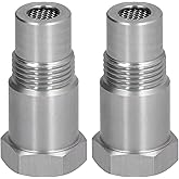 POCREATION 2Pcs Oxygen Sensor Adapter Welding Plug Engine Auxiliary with Filter Auto Parts Spark Plug Non-Foulers M18x1.5 Air