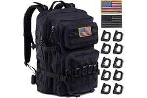 R.SASR Military Tactical Backpack 45L Large Tactical Backpack for Men, Hiking Rucksack With Bottle Holder