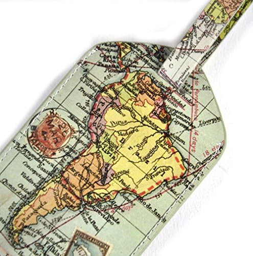 Global Map Luggage Tag