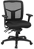 Office Star ProGrid Back Managers Chair with 2-Way Adjustable Arms and Dual Function Control and Seat Slider