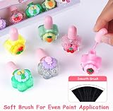 LOPHE Nail Polish Set for Kids 6 Rainbow Colors Non-Toxic Peelable Quick Dry view 4
