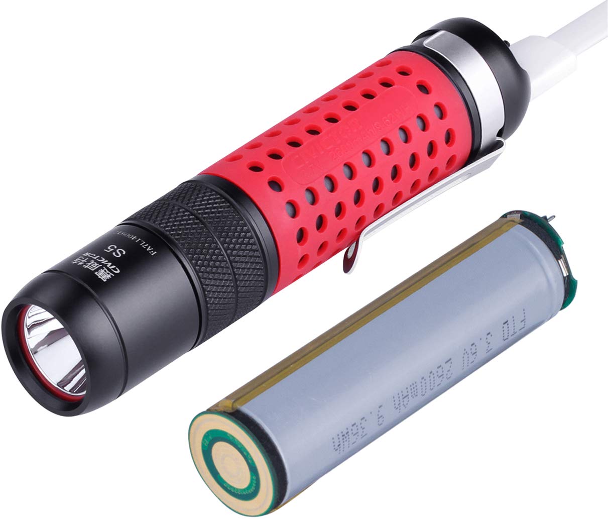 Mini Rechargeable Flashlights High Lumens Small Bright Cree LED USB