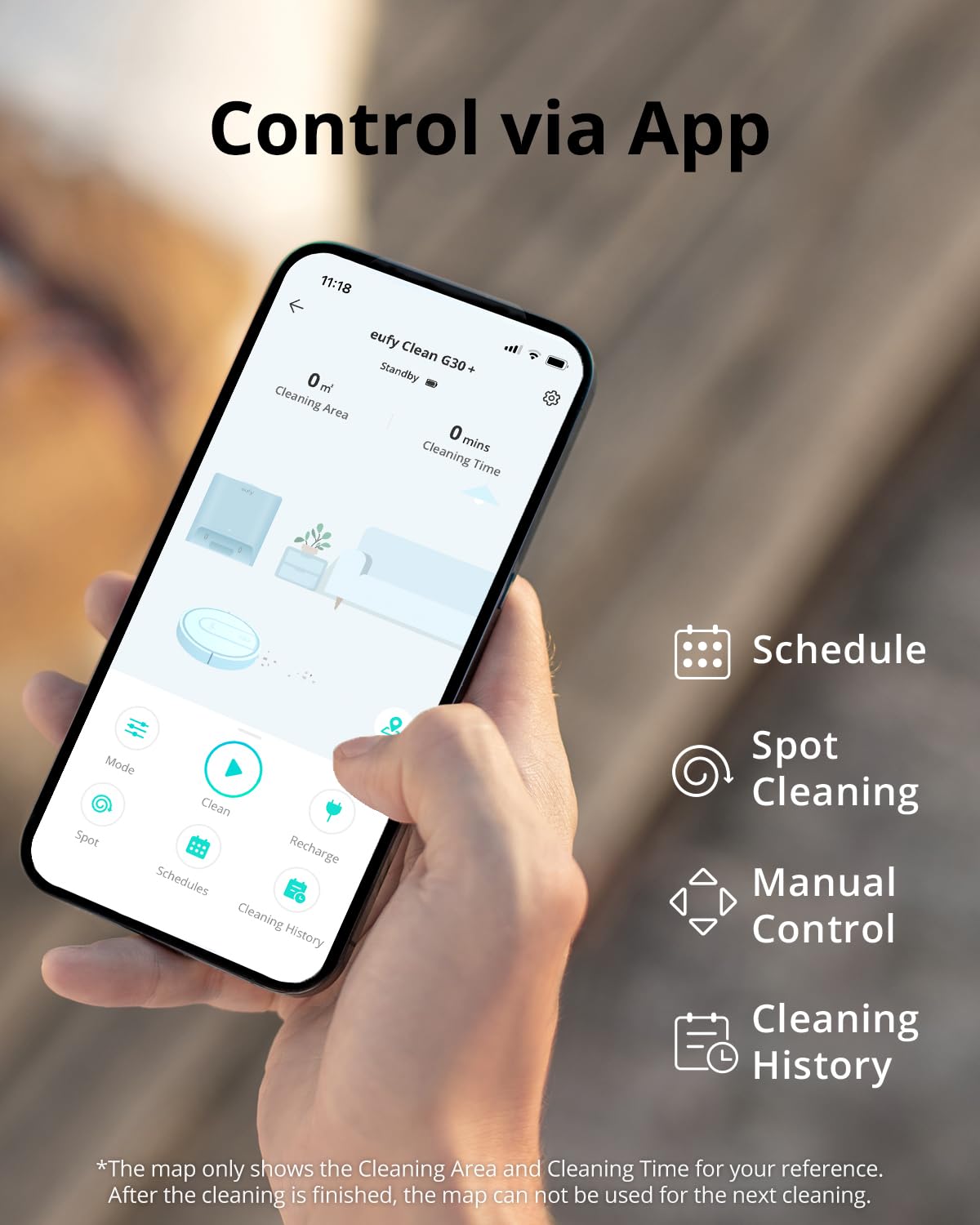 eufy G30+, Self-Emptying Robot Vacuum, 2,000Pa Suction Power, WiFi Connected, Planned Pathfinding, Ultra-Slim Design, Perfect for Daily Cleaning