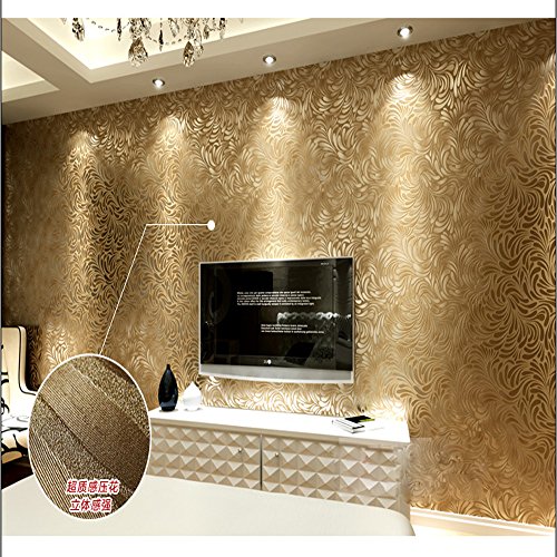 Qihang Coffee Deep Embossing Of High Texture Wallpaper Roll Free