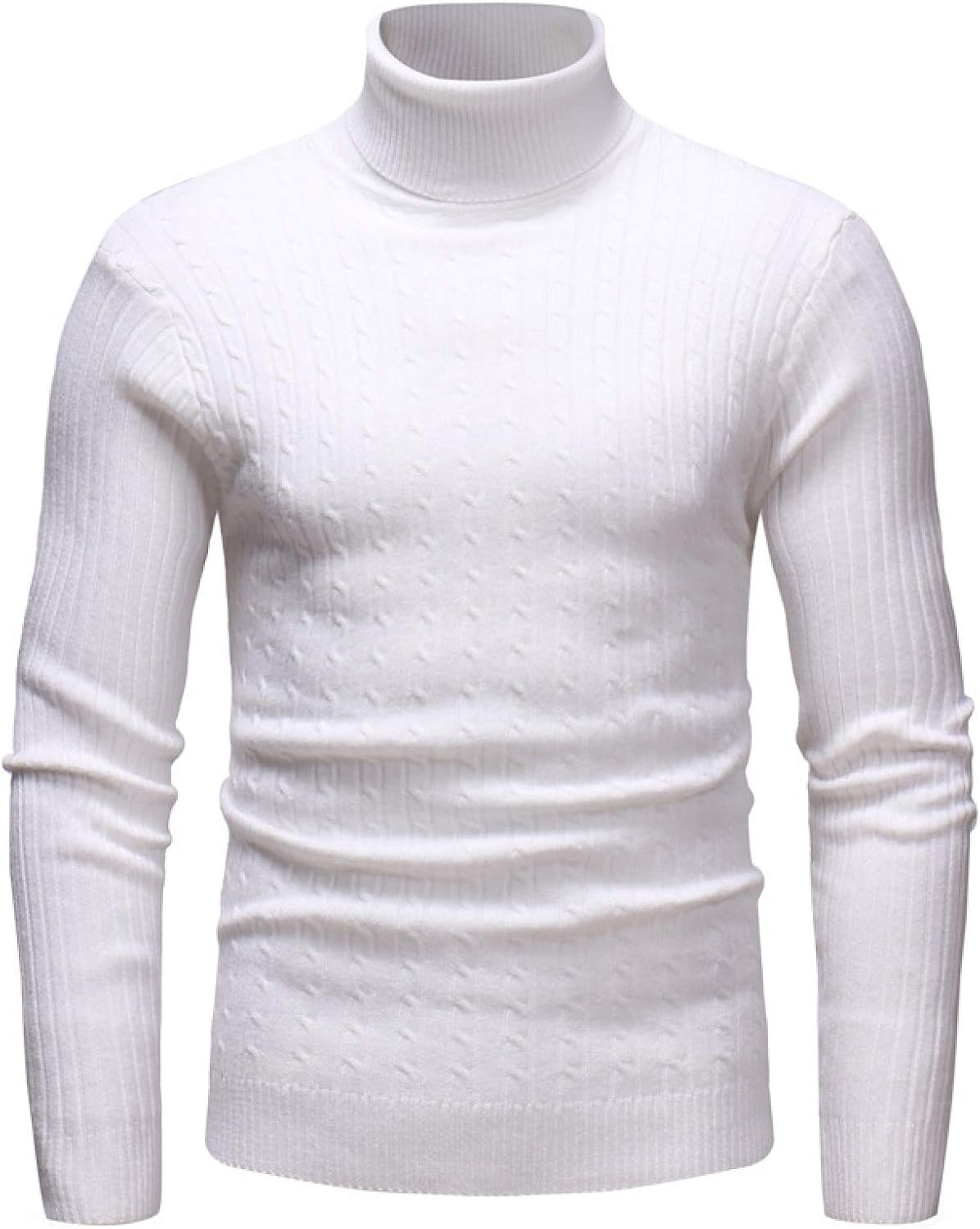 Men's Turtleneck Sweater Solid Color Regular Version Exquisite Jacquard