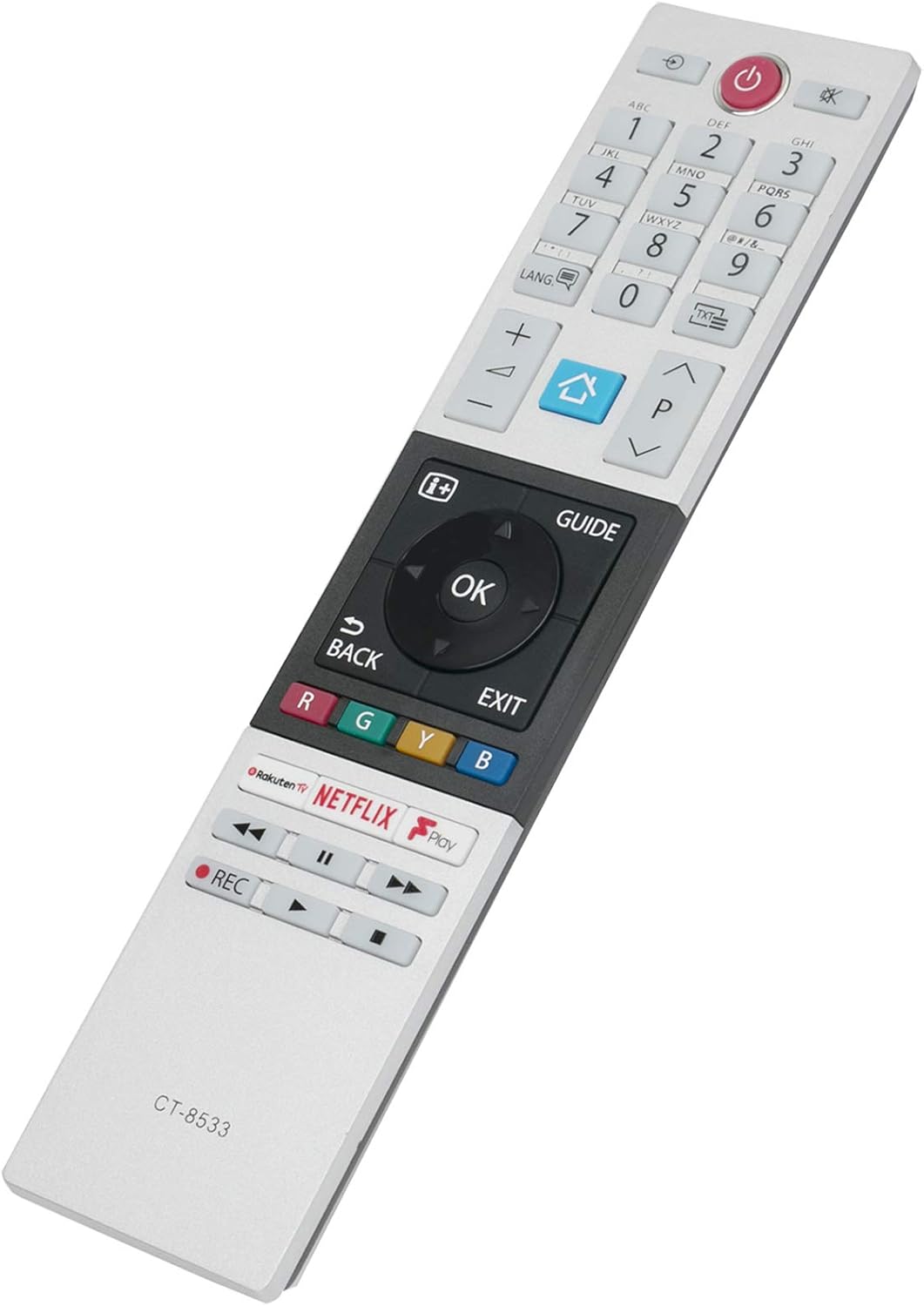 VINABTY CT-8533 Replacement Remote Fit for Toshiba TV 43U5863DB 49U5863DB 50U5863DB 55U5863DB 65U5863DB 32L3863DB 39L3863DB 40L3863DB 43L3863DB 49L3863DB 24W3863DB 28W3863DB 28D3864DB 32D3864DB - Image 3