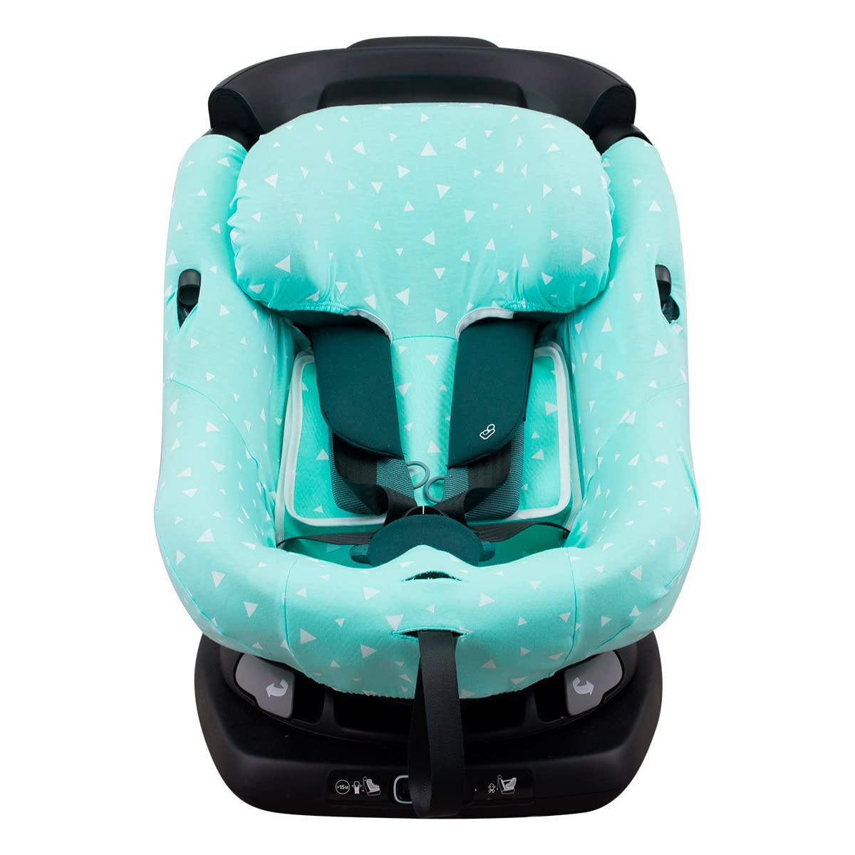 JYOKO KIDS Baby car seat Cover liner made cotton compatible with Bébé Confort AxissFix (Mint Sparkles)