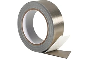 ANGKEEL Faraday Fabric Tape 1inch x 50 Feet Double Conductive Cloth Tape with Acrylic Adhesive, for Electrical Connection, Grounding, EMI Shielding, Wire Harness, Display Repair, Cable Interference Blocking