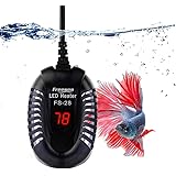 FREESEA Aquarium Heater Fish Tank Submersible Heater (50W/75W/100W) with LED Temperature Display
