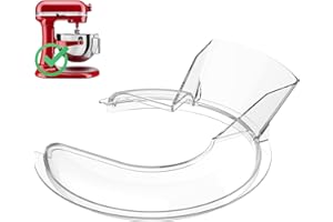 HOZODO Pouring Shield for Kitchenaid Mixer & Splash Guard Attachment - Compatible with 5.5-8QT Bowl-Lift Stand Mixers for Kitchenaid