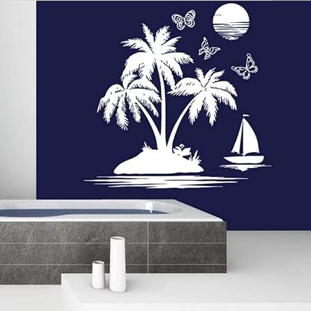 Makeyong Salle De Bain Sticker Sailfish Mer Plage Sticker Mural