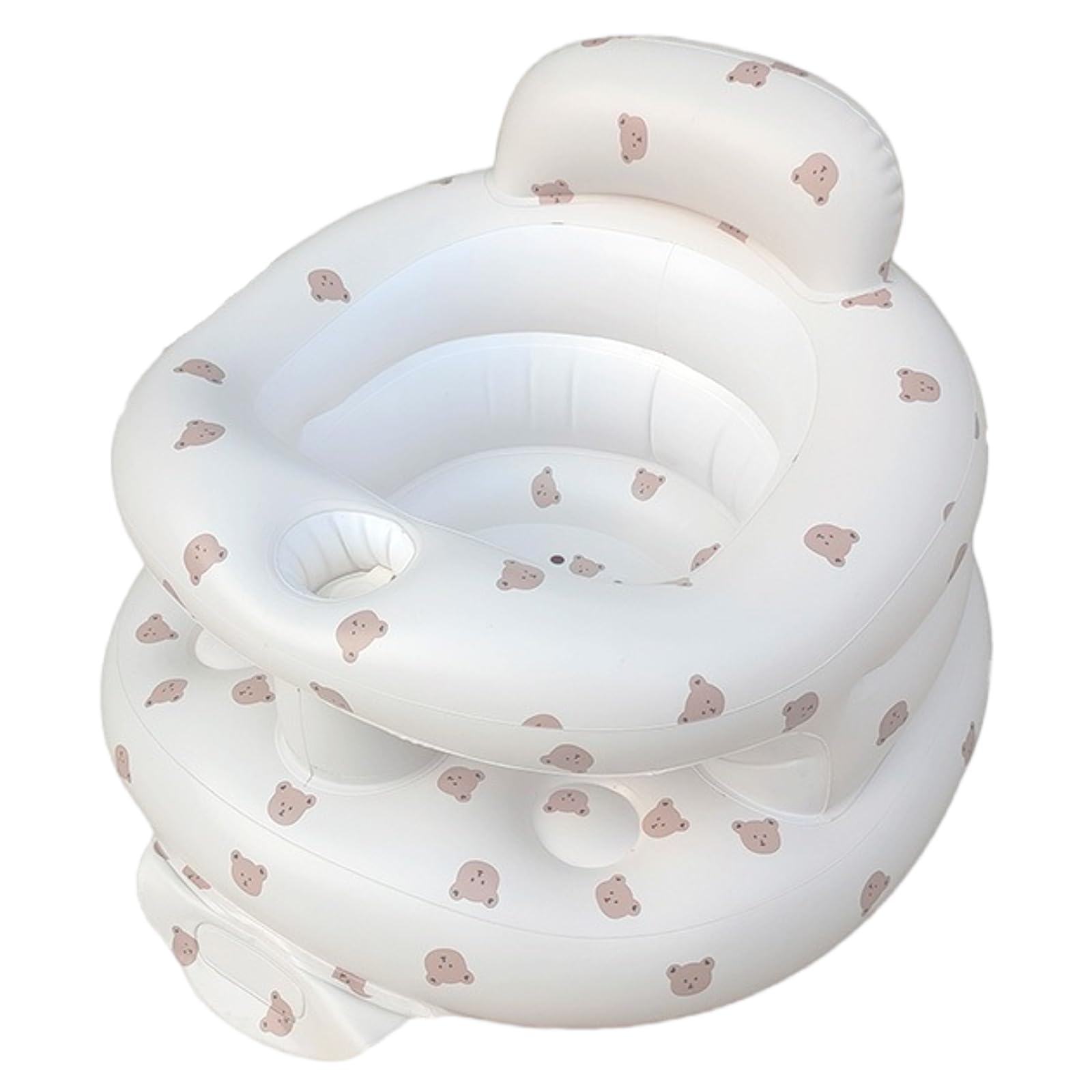 Upgrade Baby Inflatable Seat for Babies 3-36 Months Built in Air Pump Infant Back Support Summer Sofa Toddler Chair for Sit Up Baby Shower Seat Floor Seater Gifts (Upgrade Bear) — image 1