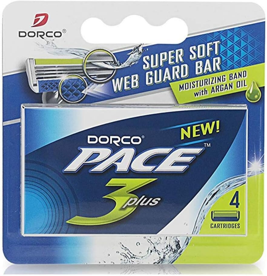 Dorco PACE 3 Manual Razor for Men: Three-Blade Shaving System – 1 ...