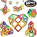 IMZ 66-Pcs Magnetic Building Blocks Set, Construction Building Tiles Creativity Educational Toys for Baby/ Kids, Come with Storage Container (66PCS)