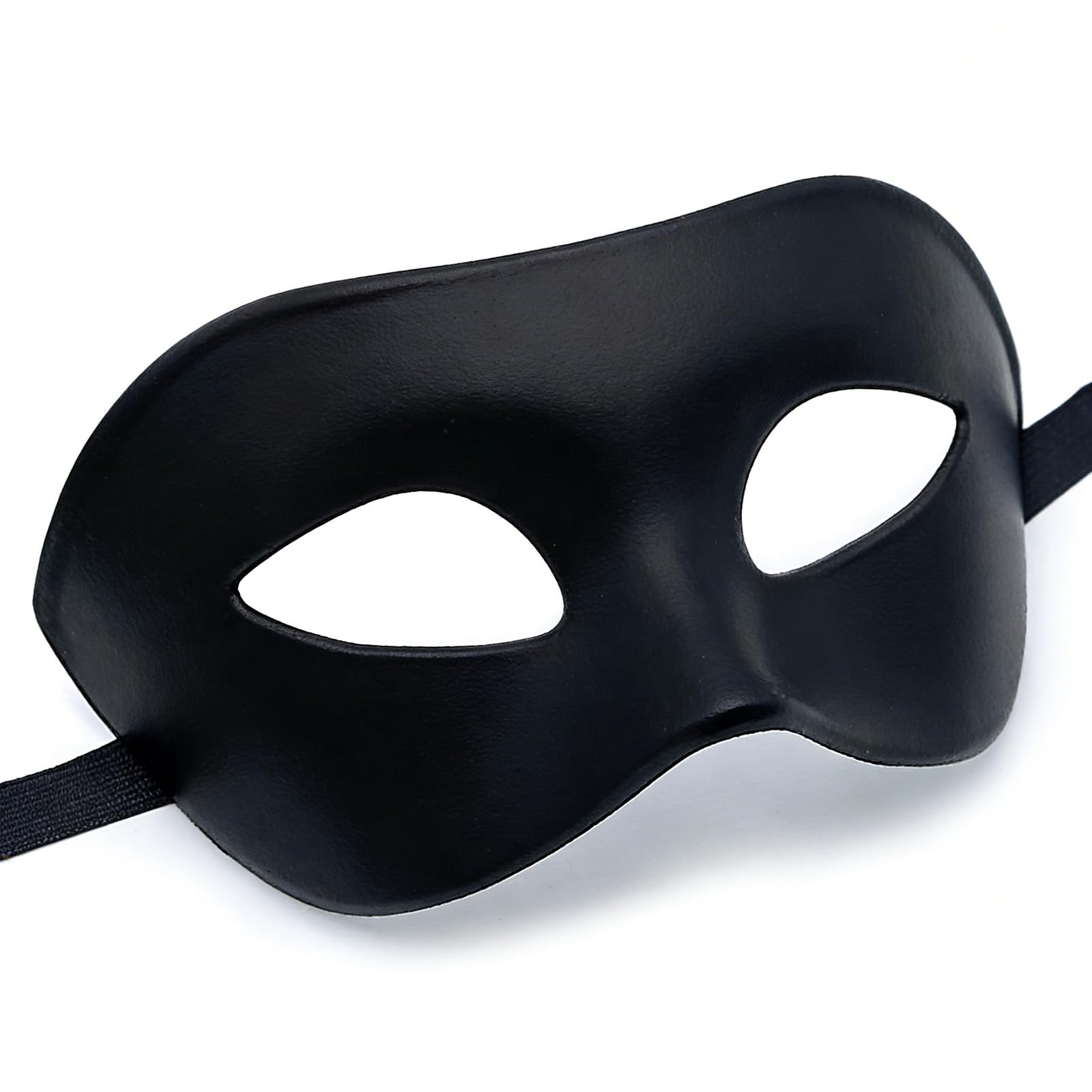 SINSEN Masquerade Eye Mask for Men, Eyemask Costume Props for Mardi Gras Party Halloween Carnival Accessories (Black)