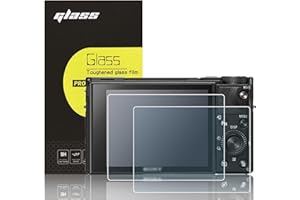 【For Sony RX100 Series】2 Pack Glass Screen Protector Film for Sony RX100VII RX100VI RX100V RX100IV RX100III RX100II RX100, 0.