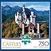 Buffalo Games - Majestic Castles - Neuschwanstein Castle Bavaria - 750 Piece Jigsaw Puzzle White,blue,brown, 26.75