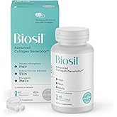 Biosil Collagen Booster Supplement - 60 Vegan Capsules - Patented ch-OSA Activator for Skin, Hair, Nails & Joints - Supports Natural Production - 30-Day Supply