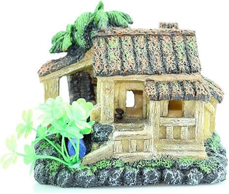 HEISHOP Casa de Madera, Acuario, decoración, casa Castillo ...